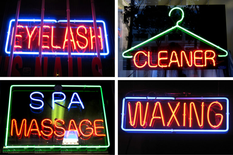 From the series: I love neons, Saiman Li, Photography, 5 in. x 7 in. each, 2010 From the series: I love neons, Saiman Li, Photography, 5 in. x 7 in. each, 2010